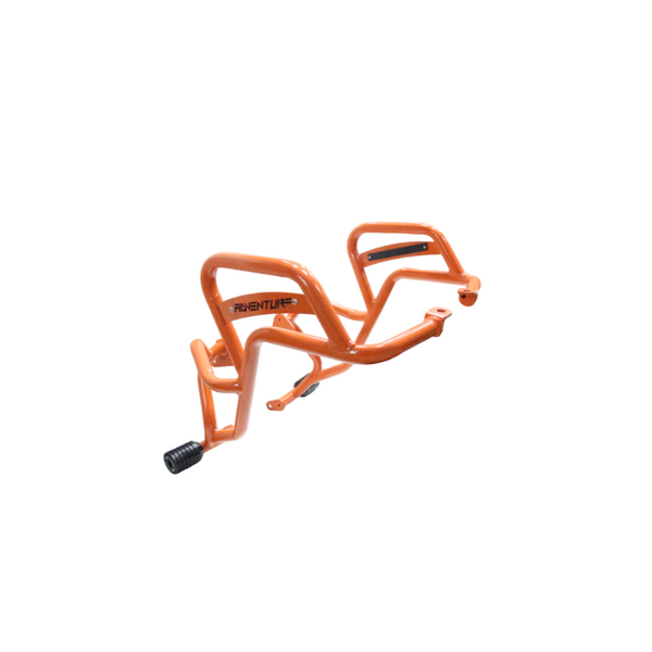 CRASH GUARD WITH DUAL SLIDERS (ORANGE) FOR 2025 KTM ADVENTURE 250/390