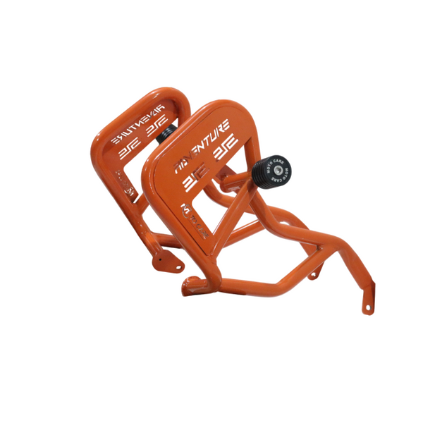 TYPE 2 (ORANGE) - CRASH GUARD WITH DUAL SLIDERS FOR 2025 KTM ADVENTURE 250/390