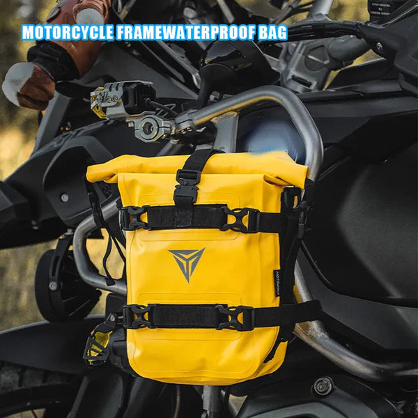 MOTOWOLF | BUMPER BAG | BIKE SIDE BAG  | CRASH GUARD BAG | 8L | DIRT PROOF | Abrasion Resistant | FULLY WATERPROOF | Quick Disassemble | Multifunction | LARGE CAPACITY BAG - YELLOW