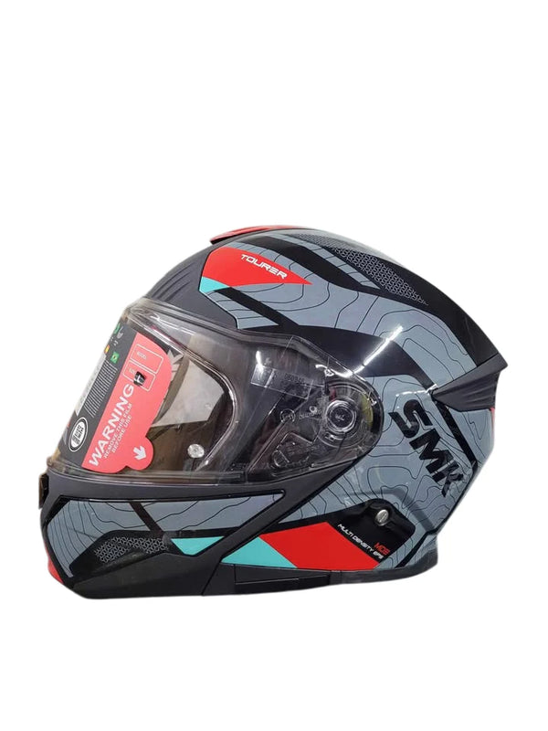 SMK Gullwing Navigator Black Grey Red Gloss (GL263) Tourer Helmet