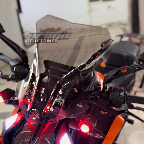 KTM DUKE 250 / 390 GEN 3 TOURING WINDSHIELD SMOKEY