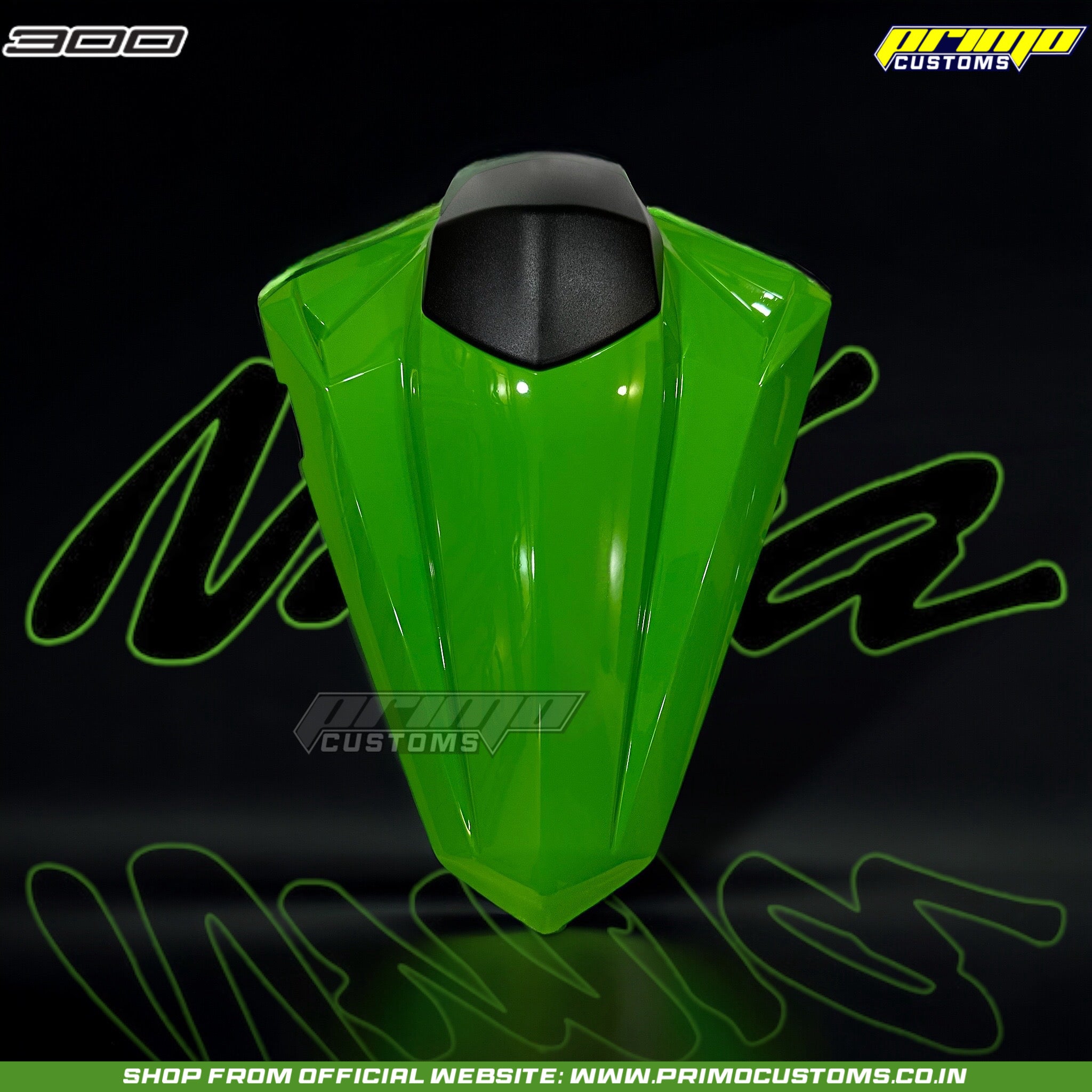 KAWASAKI NINJA 300 SEAT COWL GREEN Primo Customs