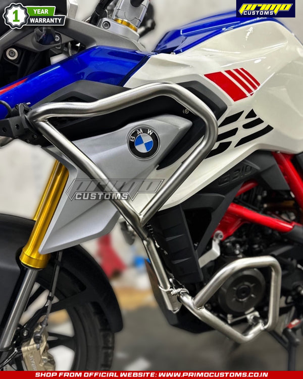 BMW G310GS CRASH GUARD SILVER BY PRIMO CUSTOMS