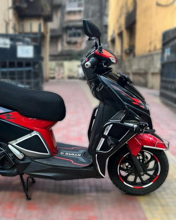 TVS NTORQ FULL BODY CRASH GUARD WITH SLIDERS Primo Customs