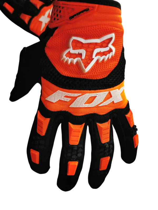 DIRTPAW Motocross Gloves F.O.X - orange black white