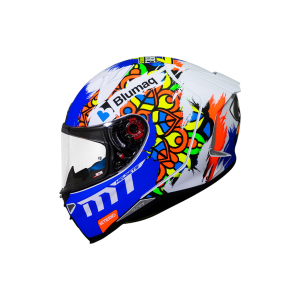 MT REVENGE 2 MOTO 3 PEARL WHITE HELMET