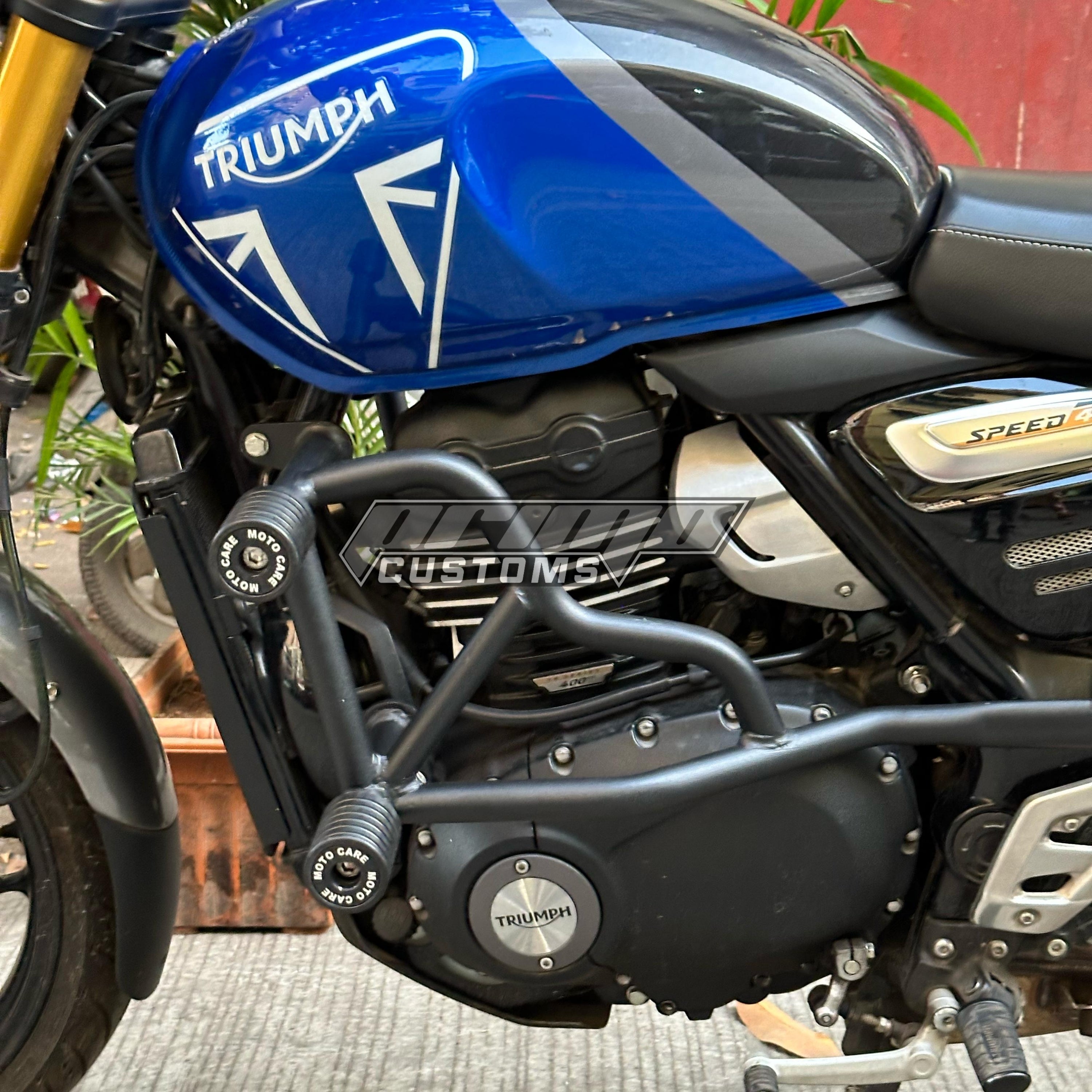 TRIUMPH 4 SLIDERS CRASH GUARD SPEED 400/SCRAMBLER 400X – Primo Customs