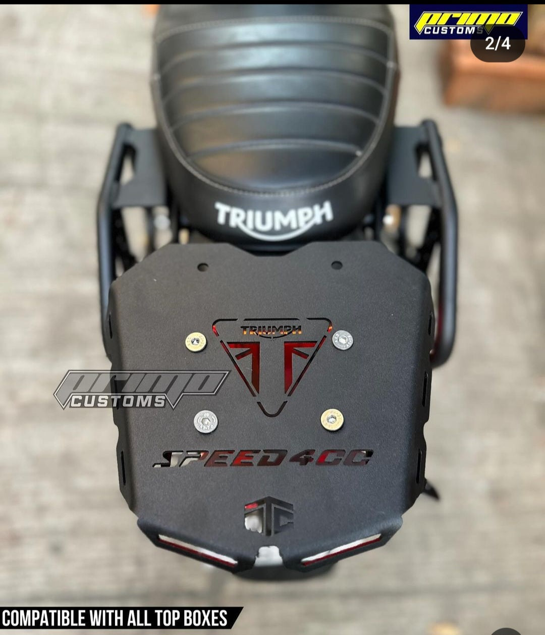 Triumph Top Box Rack TRIUMPH TOP RACK SPEED 400/SCRAMBLER 400X – Primo Customs