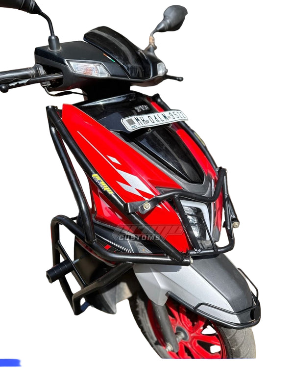 TVS NTORQ FULL BODY CRASH GUARD WITH SLIDERS