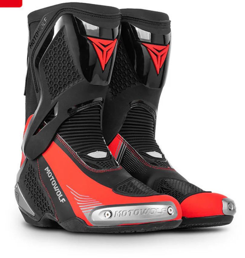 MOTO WOLF Shoes BO1 Racing Motorcycle Riding Boots for Unisex | Reinfo ...