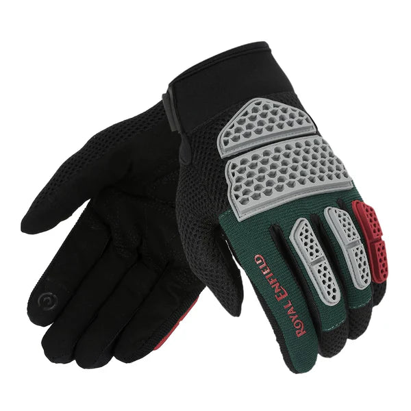Royal Enfield Street Ace V2.0 Dark Green motorcycle riding Gloves -DARK GREEN