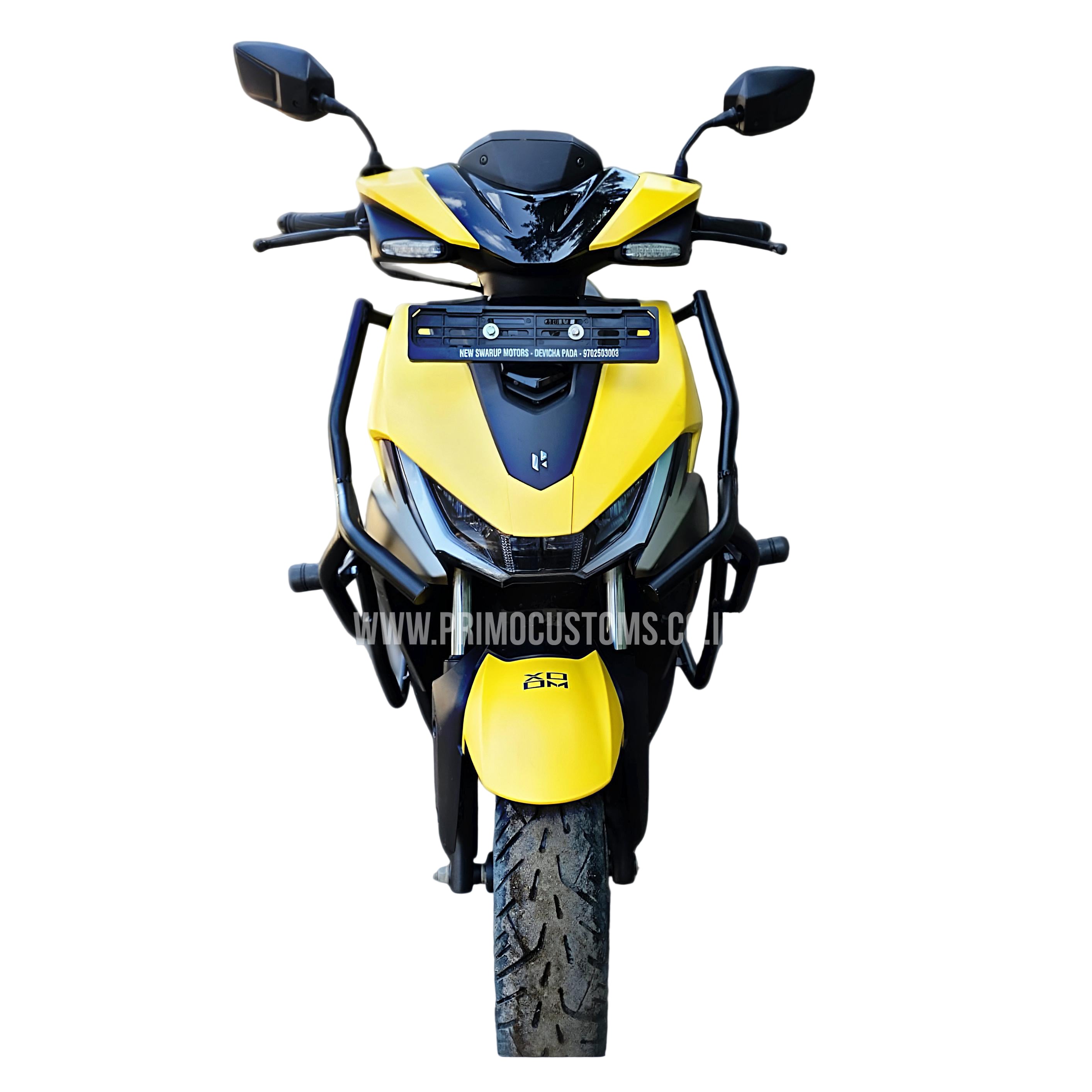 Xoom 125 Crash Guard with Dual Sliders – Primo Customs